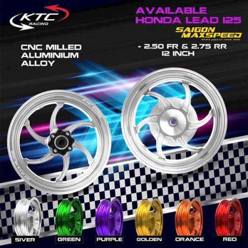 Cặp Mâm Nhôm KTC Racing Honda Lead 125 (chính hãng) Cặp Mâm Nhôm KTC Racing Honda Lead 125 (chính hãng)