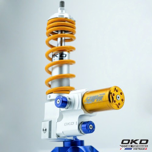 Phuộc Trước OKD SNIPER 245mm Vespa Sprint / Primavera - Gold Champion (chính hãng) Phuộc Trước OKD SNIPER 245mm Vespa Sprint / Primavera - Gold Champion (chính hãng)
