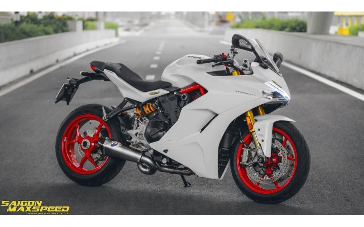 Ducati SuperSport S si&ecirc;u phẩm m&ocirc; t&ocirc; đường phố độ nhẹ nh&agrave;ng với tone m&agrave;u trắng tinh kh&ocirc;i