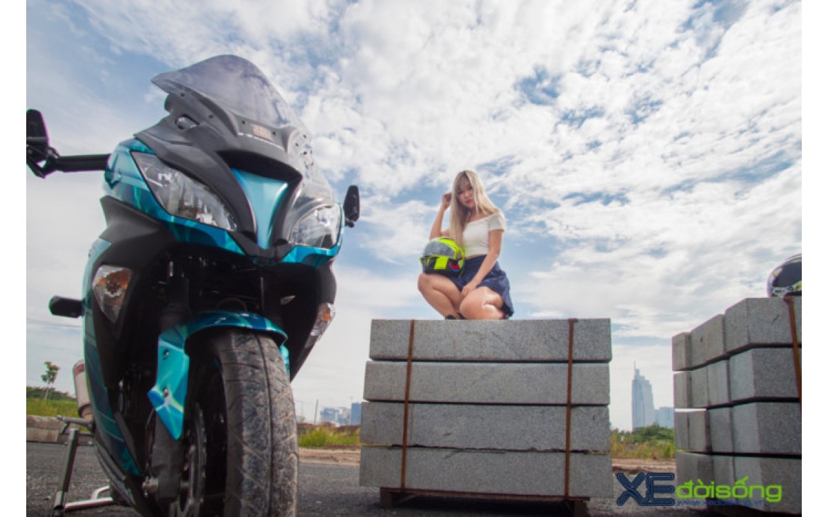 Ngắm Kawasaki Ninja 300 độ phong c&aacute;ch ZX10R tại S&agrave;i G&ograve;n